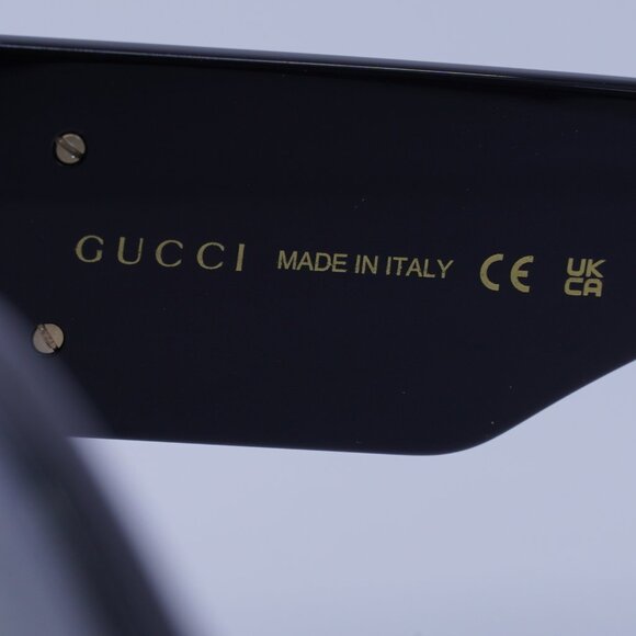 Gucci GG1546S 001 Sunglasses Black Square Frame, Grey Lenses main image 7